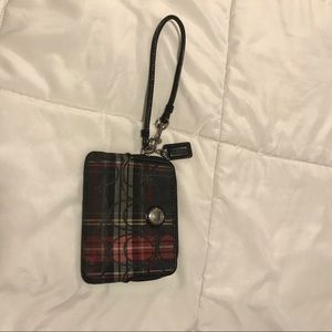 Coach wristlet coin purse